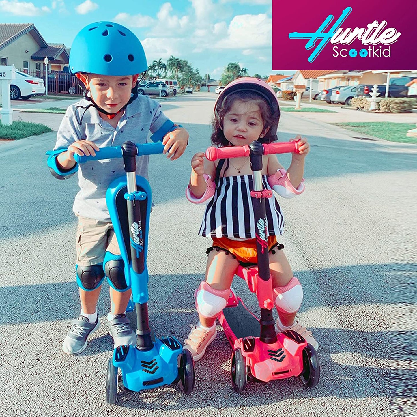 Ultimate 3-Wheeled Kids Scooter - LED Wheel Lights, Adjustable Lean-To-Steer Handlebar, and Foldable Seat for Sit or Stand Riding - Perfect for Ages 1-14!